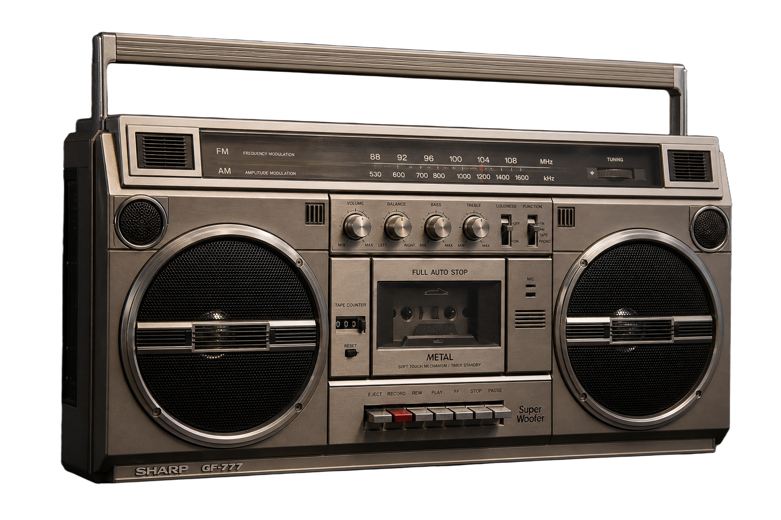Oldschool boombox radio